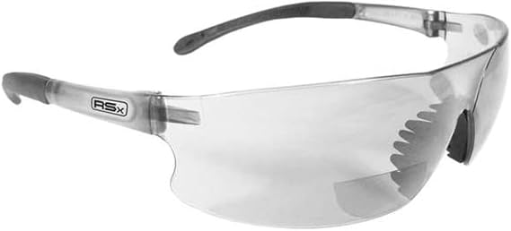 Reading Glasses, +2.0, Clear, Polycarbonate