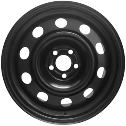 New OEM Replacement Wheel for 2013-2019 Ford Escape 17x7.5 inch Steel Rim Painted Black Fit 235/55R17