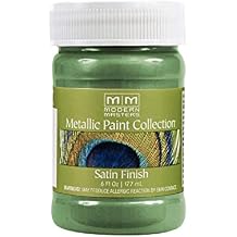 6 oz Modern Masters ME434 Mystical Green Metallic Paint Collection, Satin Water-Based Decorative Metallic Paint