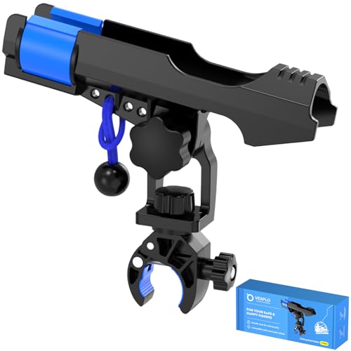 Fishing Rod Holder for Boat, Clamp on Fishing Pole Holders for Boats Fit Round Tube