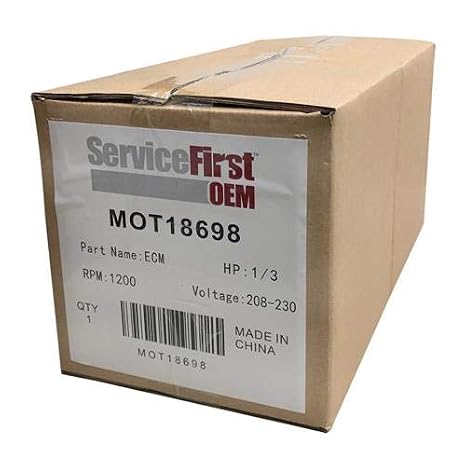 MOT18698-1/3HP 200/230V 850RPM 48 CCW, Replaces MOT13793 / MOT13402