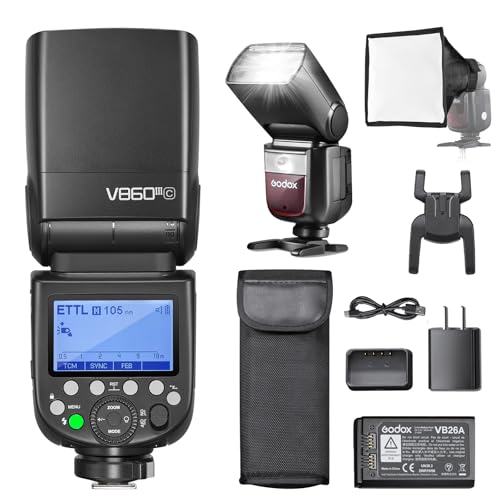 Godox V860III-C TTL Flash for Canon Camera Flash, Godox V860IIIC Speedlight