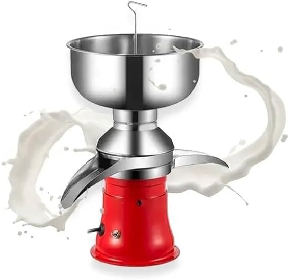 Electric Cream Separator - 50L/H Centrifugal Milk Separator for Cream & Skim Milk, Ideal Kitchen Centrifuge for Cream Separation & Milkshake Preparation