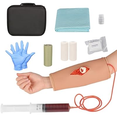 Open Fracture Wound Packing Trainer, Wound Dressing Training Model, Stop The Bleed Training Kit for Meidcal Education, Second Degree