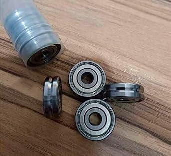 BRDI04454 Bearings 20Pcs V608ZZ V-Groove Pulley Roller Ball Bearings V608 8x26x7 8x22x7 8x23x7 mm V-Shaped Slot Guide Pulley Wheel Bearing - Assortment Gasket Kit(V608-23 8x23x7mm)