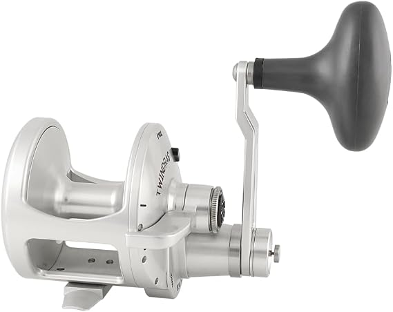 ACCURATE TwinDrag Valiant 2 2SPD Reel - Silver 6:1-3:1