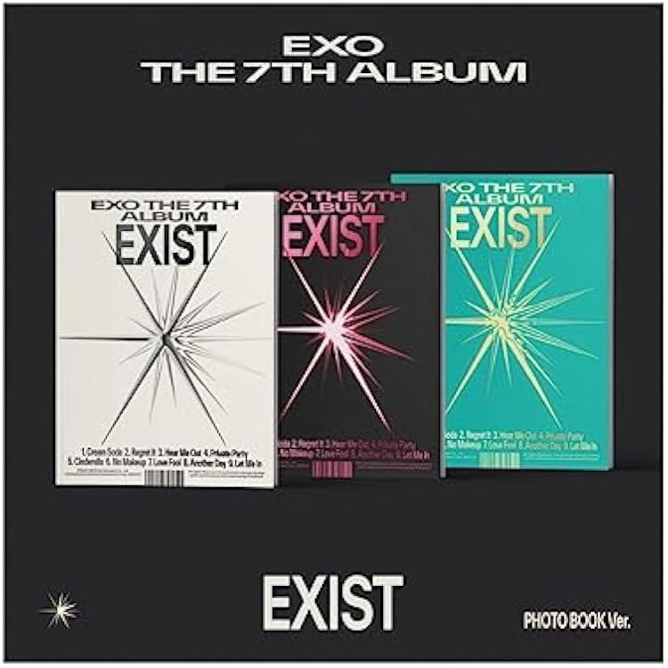 EXO - EXIST [Photo Book Ver.] 7th AlbumFolded Poster X ver, 1 Folded Poster