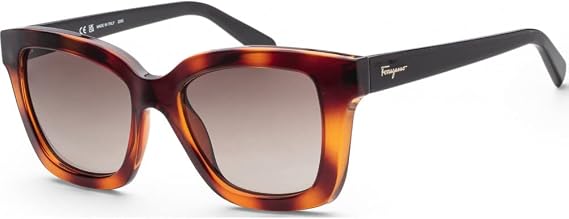 Salvatore Ferragamo Brown Gradient Rectangular Ladies Sunglasses SF955S 214 53