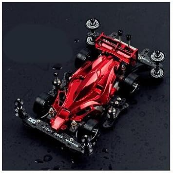 Mini 4WD Car Modified Parts Kit FMA/AR/MA/MS Chassis Aluminum Alloy Wheel Hub Roller Damper Faucet Pteris YIKA DIY Acc - (Color: Red Avatar and Kit)