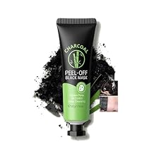 Charcoal Peel-Off Black Mask, Moisturizing & Soothing Facial Masks, Oil Control Gentle Exfoliation Clean & Tighten Pores Charcoal Black Mask, Strengthens Skin Barrier for Women Girls, 1.76oz