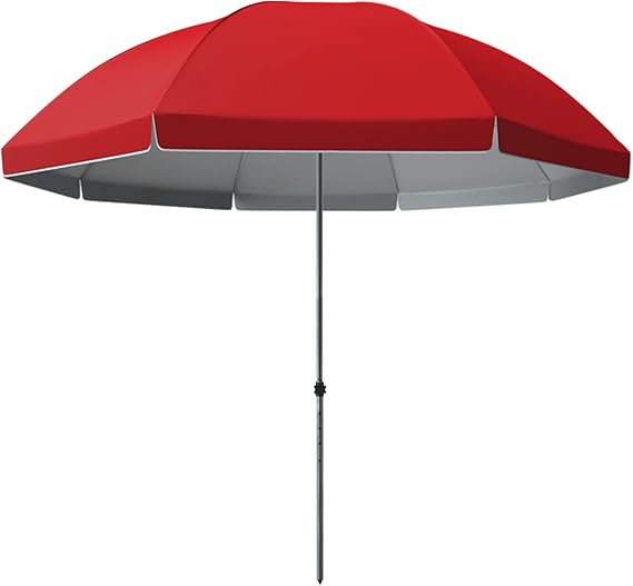 2.6m/9ft Beach Umbrella, Portable Outdoor Sunshade Umbrella, Waterproof,UV Protection