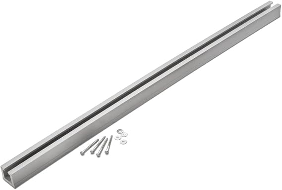 Rockler 4 Tracks for Ceiling Track System - Track for Rolling Trolley & Hooks - Durable PVC Ceiling Track - Great for Hanging Tools, Utility Lights, More - Easy to Install Hanging Accessories