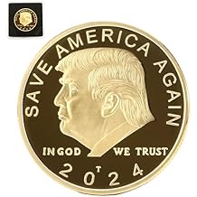 2024 Presidential Donald Trump Coin, 24K Gold Plated Donald Trump Coins 2024 Commemorative Challenge Coins Gifts (1 PC)