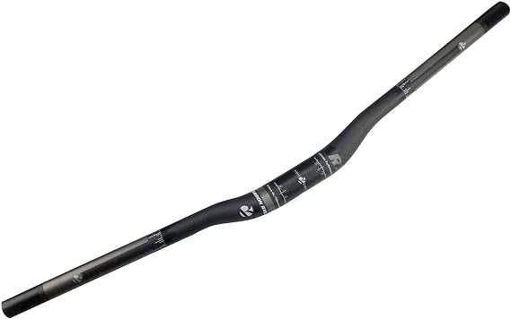 RXL SL Full Carbon Fiber Mountain Bike Bicycle Flat Carbon Handlebars 740 | 31.8 bicycle Handlebars Riser Bars 3K Matte MTB Handlebars Carbon Fiber mtb handle bar grey (Riser, 740mm)