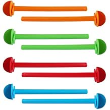 8 Canary Finch Budgie Bird Cage Universal Plastic Stand Perches Holders(5.7 Inches)