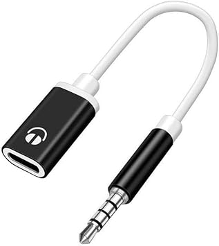 3.5mm USB to Aux Adapter 3.5mm Analog Cable Type-C Converter Earphone Compatible with MP3 Players Aux Adapter,CD Players, Laptops, Tablets, Smartphone,Headphone Adapters (Black)