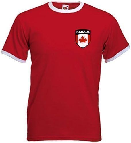 Canada Canadian Retro Football National Sports Team T-Shirt X-Large RedWhite