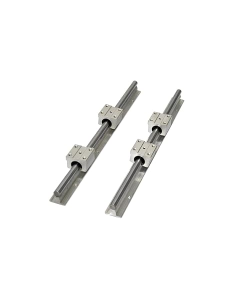 Linear Rail CNC Parts SBR25 25mm,2Pcs 1500mm 59.055inch + 4Pcs SBR25UU Fully Supported Linear Rails and Bearing Linear Guide Slide Blocks