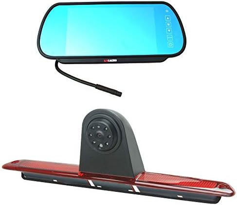 Brake Light Backup Camera Compatible with Dodge Benz Sprinter W906 V W Crafter Vans with Monitor