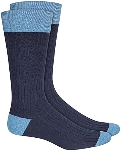 Alfani Mens Knit Colorblock Dress Socks