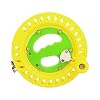 Tbest Kite Reel Winding Tool, 22cm Plastic Fishing Kite Line Spool Reel Wheel Holder, Yellow, Easy to Use, Outdoor Activity