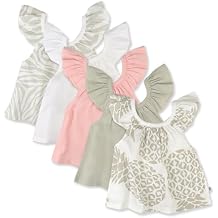HonestBaby Baby Multipack Short Sleeve T-Shirts 100% Organic Cotton Infant Baby, Toddler, Little Kid, Boy, Girl, Unisex