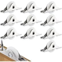 10 Pack Nylon Garage Door Rollers, White Sturdy Sliding Screen Door Wheels, Heavy-Duty Replacement Rollers for Garage Screen Doors & Sliding Track Systems