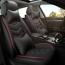 ADERN Car Seat Covers for Infiniti G37 2008-2013, Premium Nappa Leather Car Seat Cover, Stylish Sport Seat Covers, Automobile Seat Cover Sets.(Luxury 2 Seats/Black)