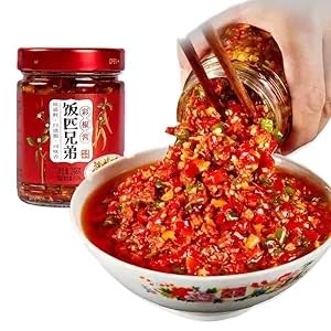 Hunan Special Chili Sauce,Hot Sauce (240g/can) Crispy Spicy Gongcai,Seasonings,Mala Latiao,Pickled Vegetables,Dipping Sauce,Side Dishes,Delicious Chinese Snack Gifts (Chili sauce,1can)