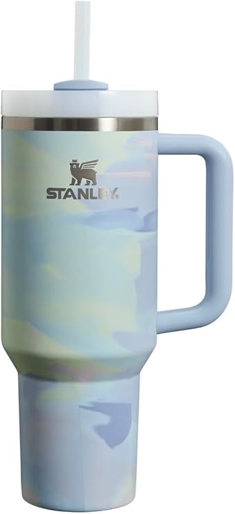 STANLEY The Clean Slate Quencher H2.0 Flowstate Tumbler | 40 OZ - Cool Serene Brushstroke, 10-10824-510