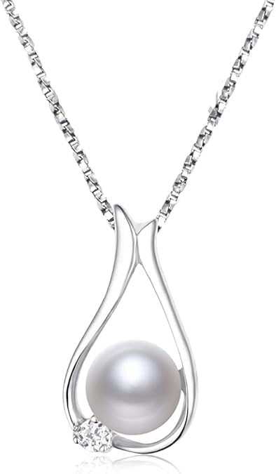 Pearl Necklaces,Gift for Women Wife, Pearls Pendant Necklace, Christmas Day Gifts for Mom Wife Girlfriend Her, Anniversary Birthday Gifts Fine Jewelry Valentine's Mothers Day Gifts for mom