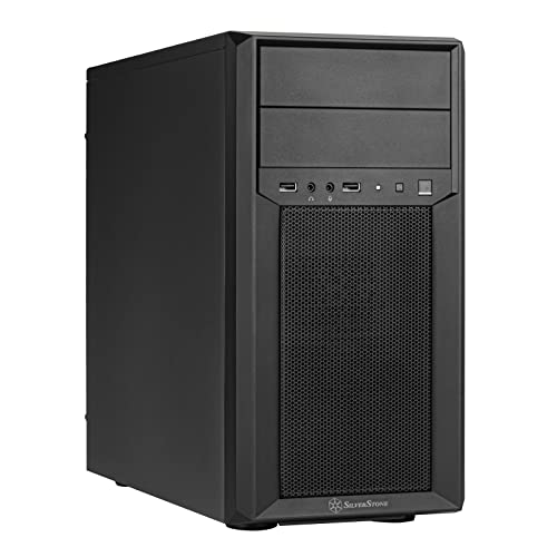 Silverstone Technology FARA 313 Compact Micro-ATX Tower Chassis with Excellent Drive Compatibility and Dual USB 3.0 Ports, SST-FA313-B