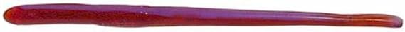Roboworm Straight Tail Worm Bait (Red Crawler, 4 1/2-Inch)