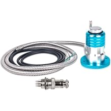 RATTMMOTOR IP65 Blue CNC Router Automatic Tool Sensor Gauge Stroke 5mm, Mach3 CNC Z Axis Probe Tool Touch Setter Changer 0.005mm Accuracy for CNC Engraver Machine Normally Closed