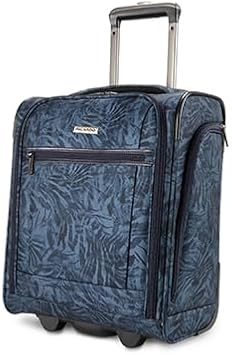 Ricardo Avalon 28L Under the Seat Carry On Luggage Sustainable Travel Bag, Compact Suitcase with Wheels, Travel Essentials for Short Trips, Fits Under Seat, 16-inch (Serengeti Night, Small)