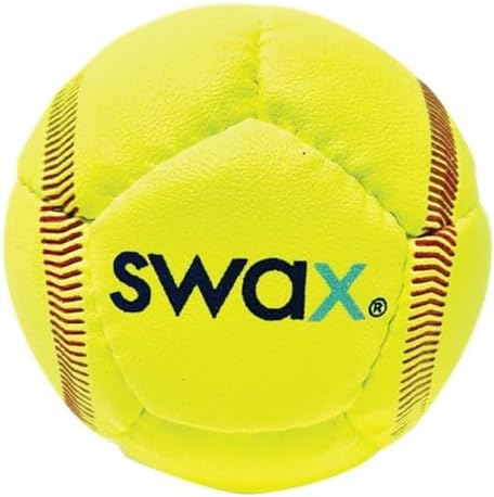 Swax Training Softball 2Pack OfficialSize Soft Practice Balls for Safer Indoor & Outdoor Training