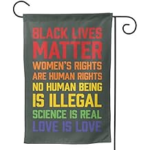 Black Lives Matter Seasonal Garden Flags Suitable for Yard Outdoor Decor Double Sided for All Seasons and Holidays