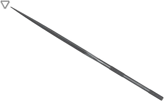 Grobet USA Swiss Pattern 14cm Three-Square Needle File, Cut 4