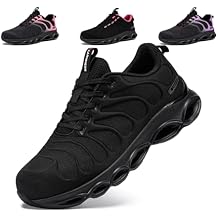 LARNMERN Steel Toe Shoes for Women Lightweight Comfortable Safety Shoes Sneakers Steel Toe Sneakers Work Colorful Breathable Fashionable Footwear