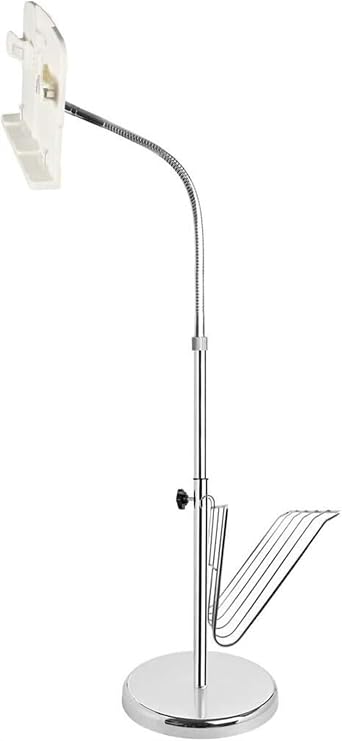 Reading Shelf Floor-Standing for Reading,Sheet Music Stand &amp; Floor Book Stand,Laptop Floor Stand with Wheels,Book Holder Tablet Floor Stand Adjustable Handsfree Reading for Bed