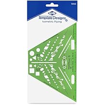 Alvin, TD1143, Isometric Piping Template, 8.5" x 5.25" x .030"