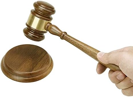 Durable Wooden Handmade Hammer Craft Lawyer Judge Auction Hammer for Lawyer Judge High Quality Gavel Court Decoration