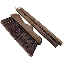 Outanaya Sweeping Broom Brush Long Handle Chicken Wing Wood Broom for Indoor Outdoor Cleaning Home Office Kitchen and Garden Easy to Store and Use