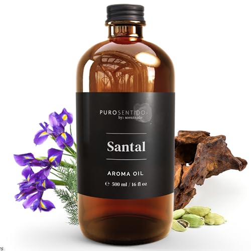 PuroSentido Santal Diffuser Oil Luxury Hotel-Inspired Aroma with Sandalwood, Violet & Amber Premium Fragrance Oil for Aromatherapy Diffuser and Humidifier Compatible 500 ml16 Fl Oz