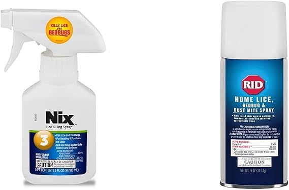 Nix & Rid 5 oz Lice, Bedbug & Dust Mite Killing Home Sprays