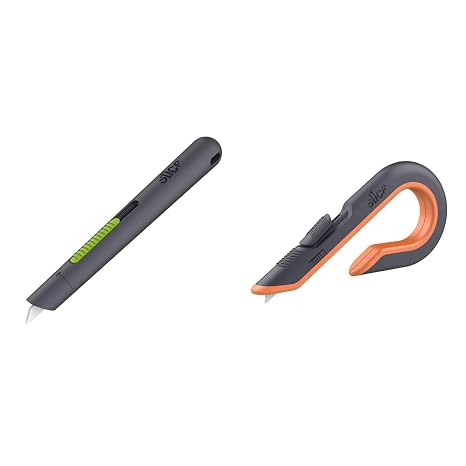 Slice 10512 Pen Cutter + Slice 10400 Box Cutter, Ceramic Blade Safety Knives