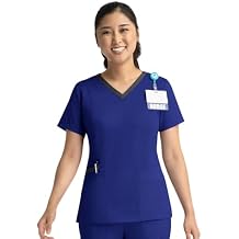 Maevn Matrix Womens Contrast Double V-Neck Top