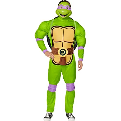 InSpirit Designs Teenage Mutant Ninja Turtles Adult Classic Donatello Costume Deluxe | Officially Licensed | Cosplay Costume | Group Costume | Deluxe Costume Multicolored