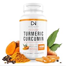 Turmeric Curcumin with BioPerine Black Pepper 1400mg, Support GLP-1 Naturally, Max Absorption Turmeric Supplement for Joint Support with 95% Standardized Curcuminoids C3 Complex, Non GMO, 120 Capsules