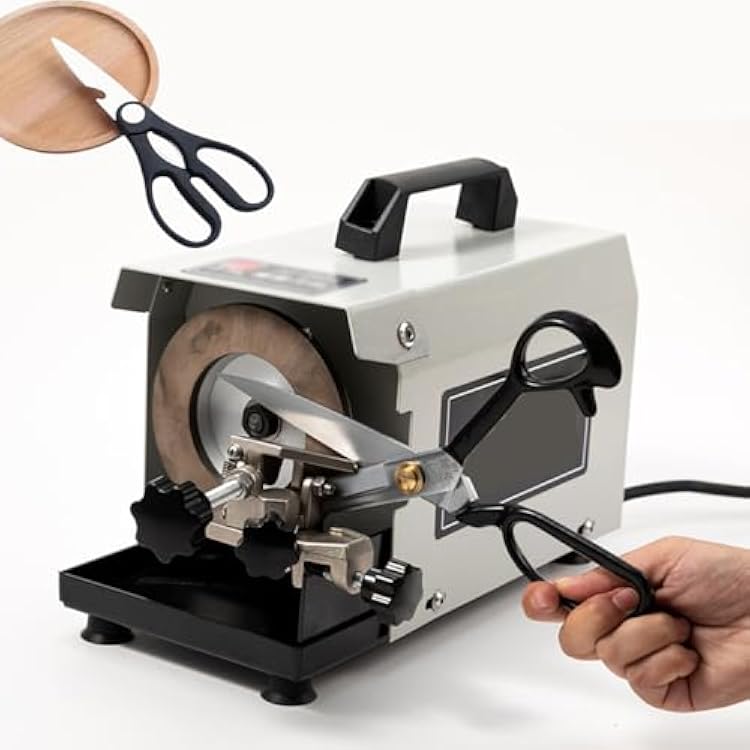 220V Electric Scissors Sharpener, Multifunctional Knife Sharpening Machine,for String Shears, Kitchen Scissors&textile Blades